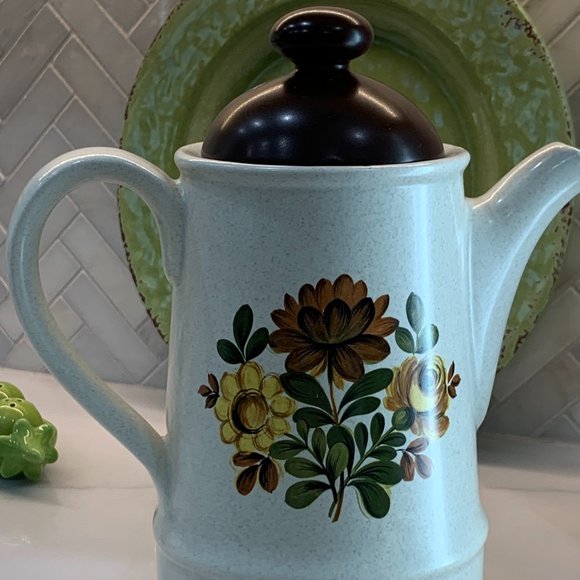 Vintage SADLER Mid Century Coffee Pot  with Lid- 1970s - Picture 6 of 16